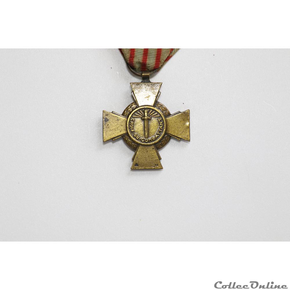 CROIX DU COMBATTANT militarium medaille insigne croix du combattant