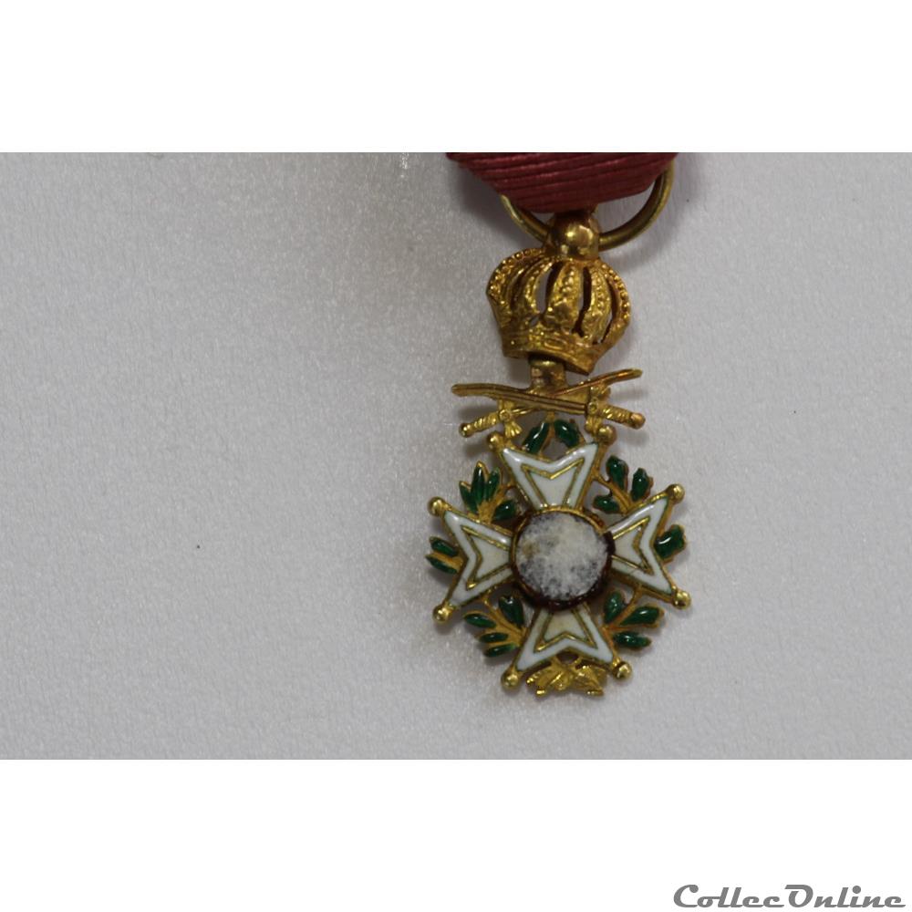 ORDRE DE LEOPOLD 1ER militarium medaille insigne ordre de leopold 1er