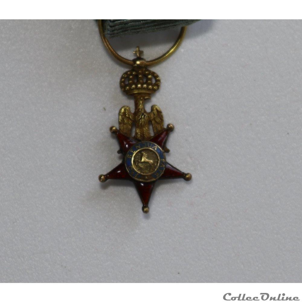 militarium medaille insigne ordre des deux siciles 1808