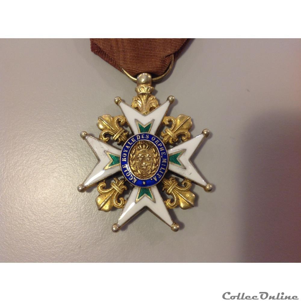 militarium medaille insigne maison de la legion honneur 1815 1848