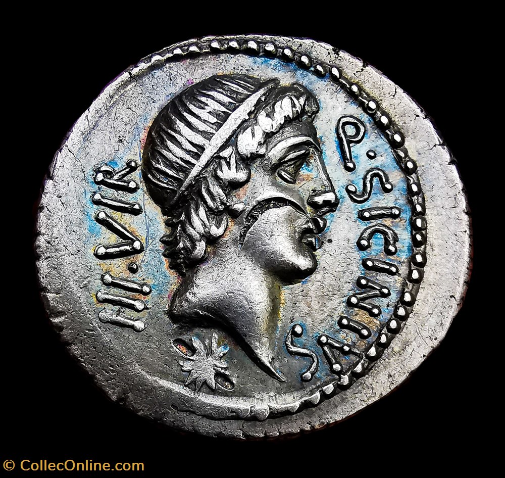 monnaies antiquite av jc ap romaines republicaines imperiales denarius sicinius