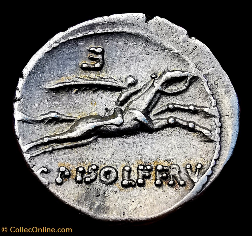 DENARIUS CALPURNIUS monnaies antiquite av jc ap romaines republicaines imperiales denarius calpurnius