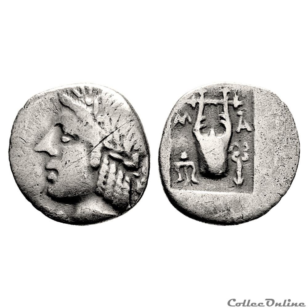 Ligue Lycienne - Masikytes, Lycia. Hémidrachme AR, 48-19 av. J.-C. 2 monnaies antiquite jc ap grecques ligue lycienne masikytes lycia hemidrachme ar 48 19 av j c