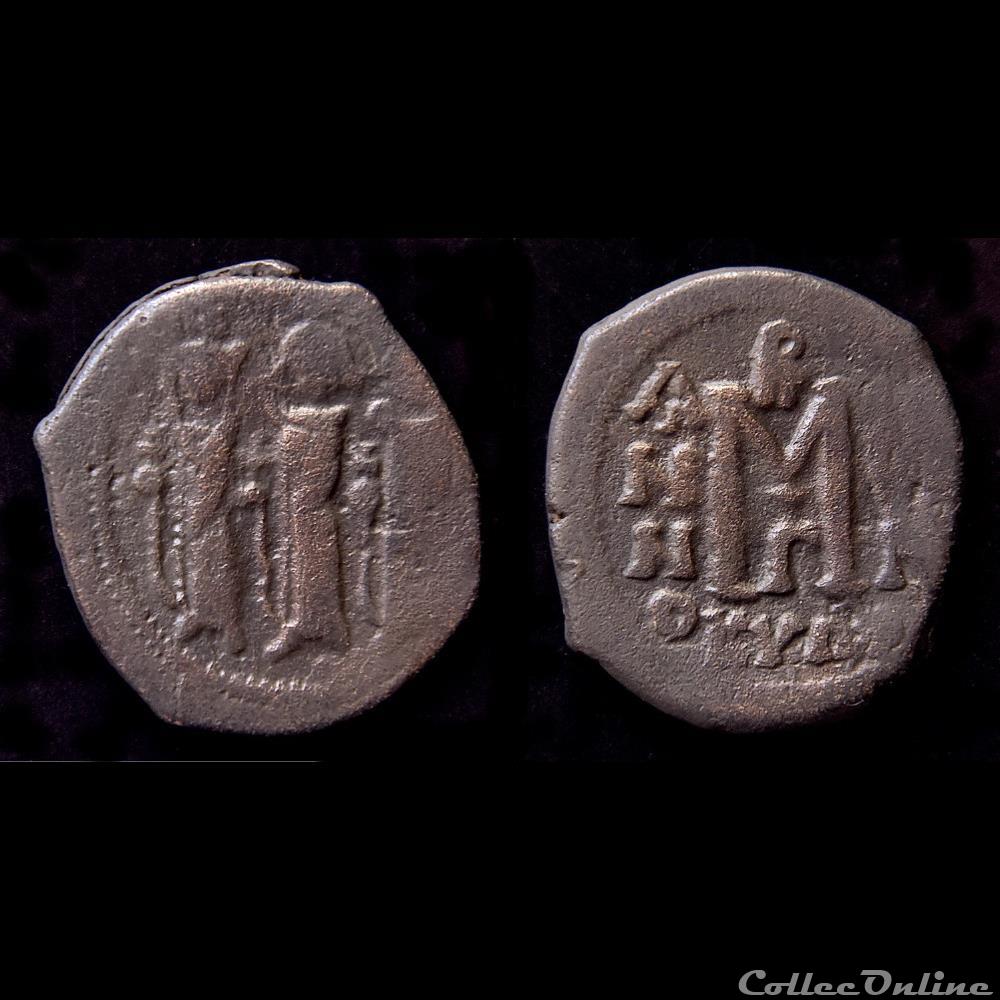 monnaie antique byzantine heraclius emis a chypre 610 641 sear 849