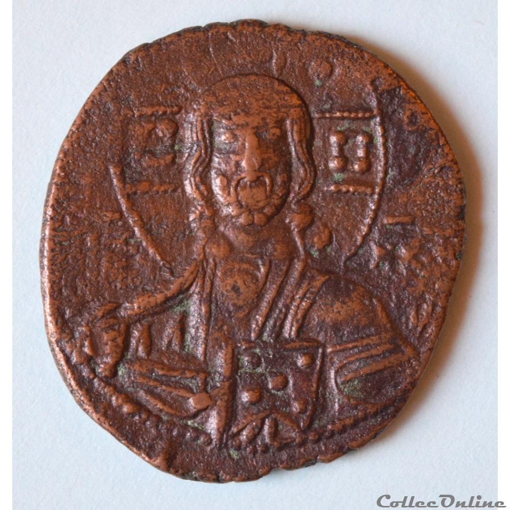 Romain III Argyre (1028 - 1034) Follis, classe B "anonyme" Sear 1823 monnaie antique byzantine romain iii argyre 1028 1034 follis classe b anonyme sear 1823