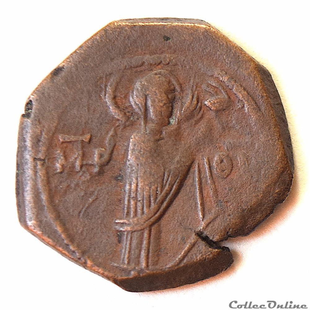 Manuel Ier Comnène avec la Vierge orans (1143-1180) Tetarteron - Sear 1968 - monnaie antique byzantine manuel ier comnene avec la vierge orans 1143 1180 tetarteron sear 1968