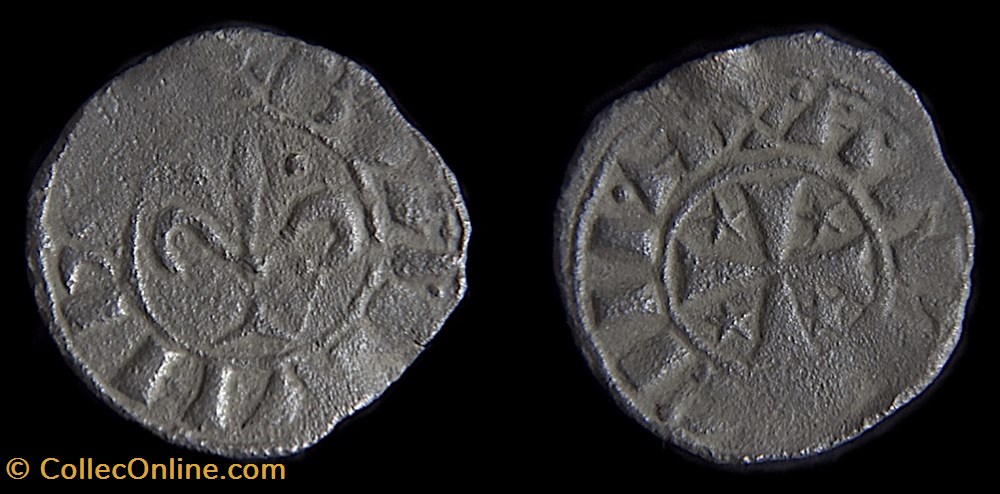 Antioche , Bohémond IV, 1201-1216 - Pougeoise, monnaies europe medievale etats latins orient antioche bohemond iv 1201 1216 pougeoise