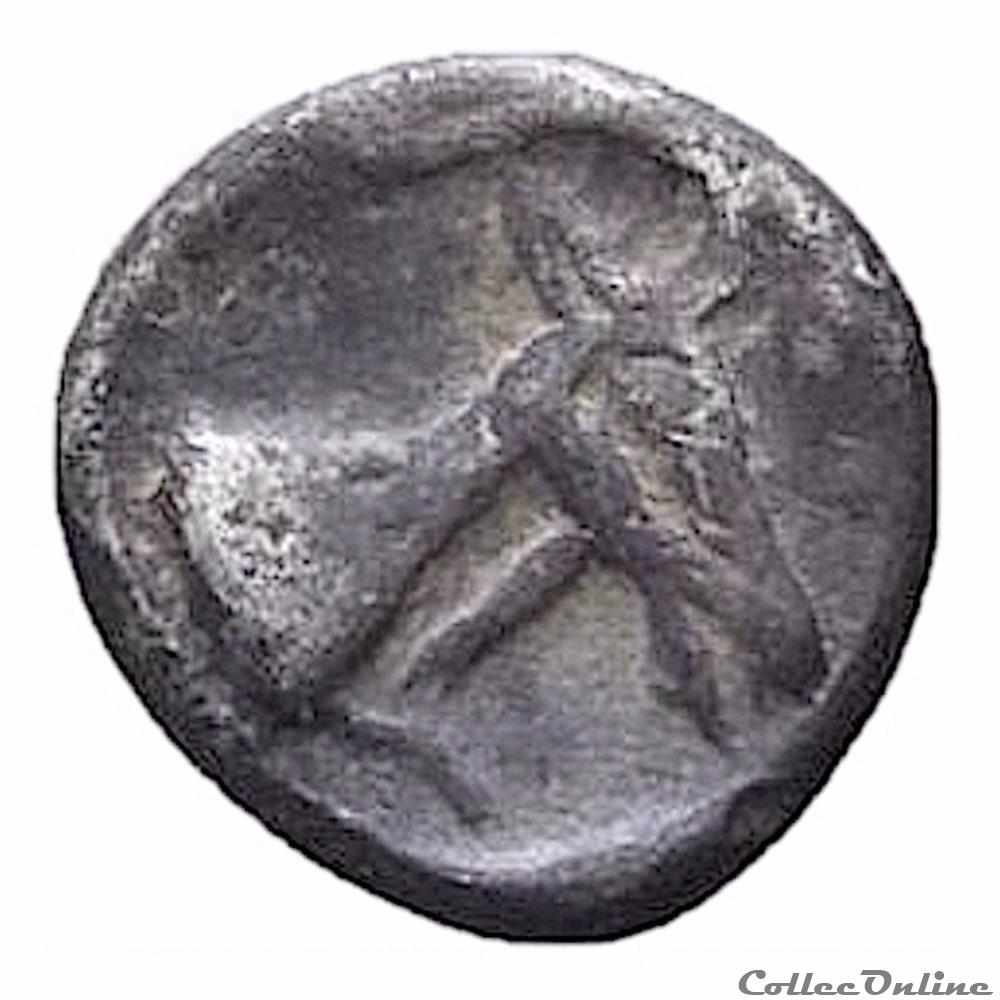 Caria Halikarnassos OBOLE (Vème S. Av .JC) monnaie antique grecque caria halikarnassos obole veme s av jc