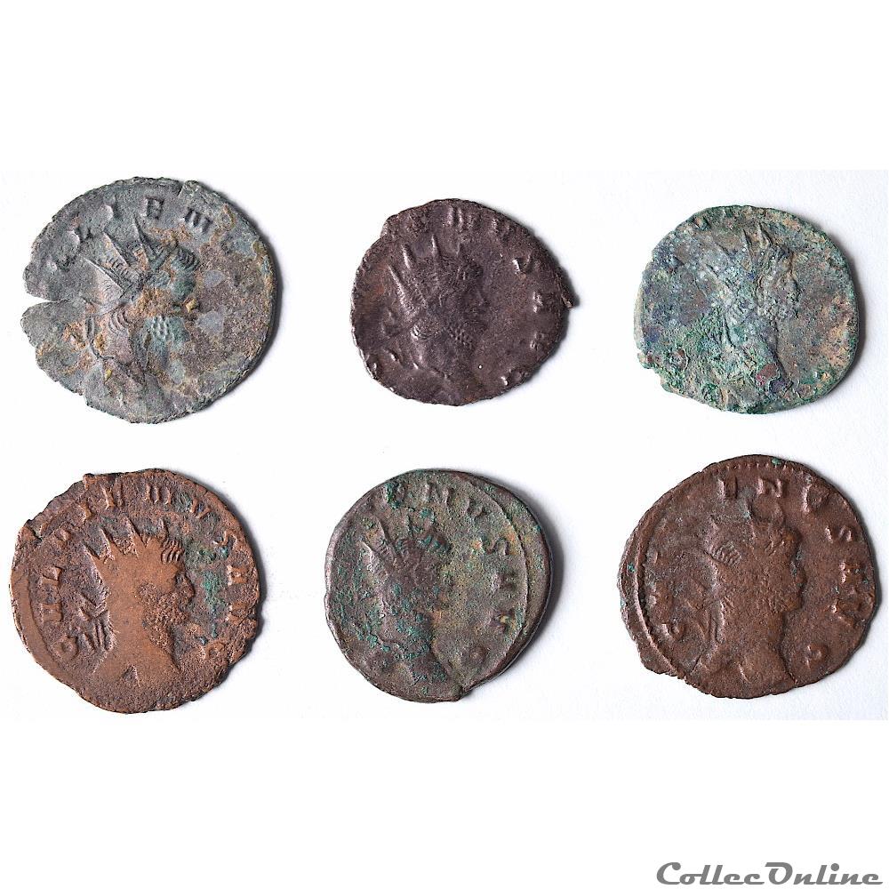 monnaie antique romaine gallien 253 268 6 antoniniens serie du bestiaire de gallien