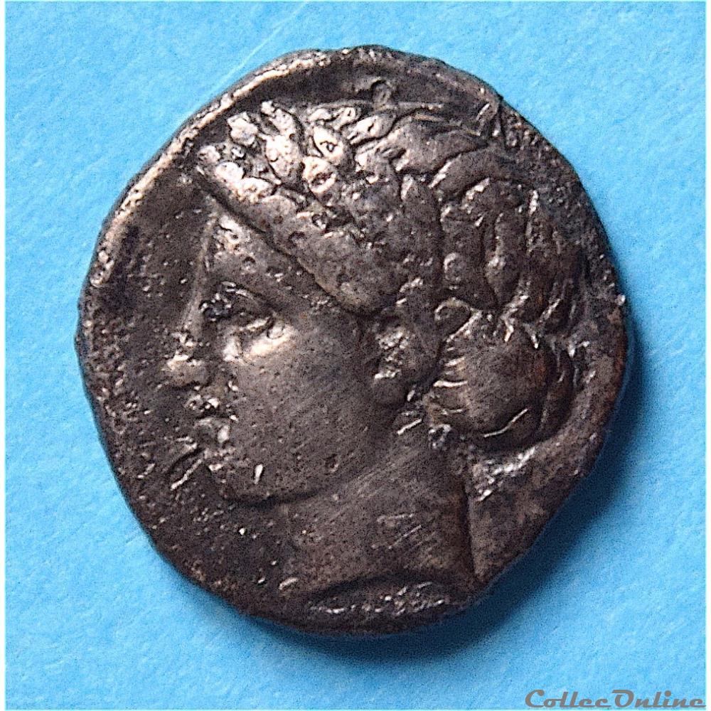 Ionia - Kolophon (BC 375-360) Diobole 2 monnaie antique av jc ap grecque ionia kolophon bc 375 360 diobole