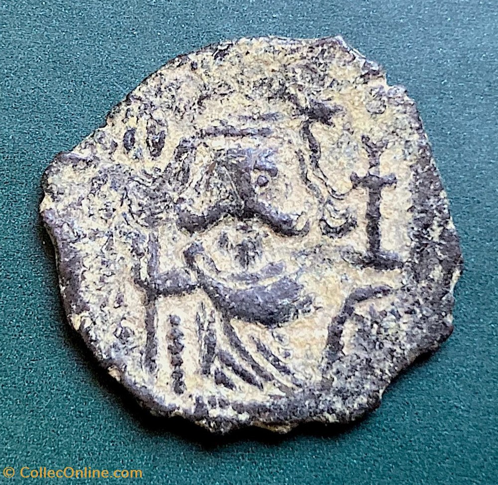 Pseudo-Damascus 2 monnaies islamiques arab byzantine pseudo damascus