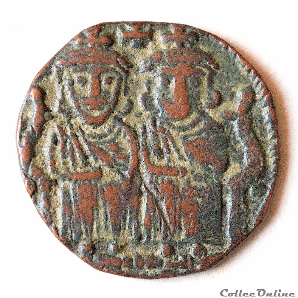 Léon IV et Constantin VI. (775-780 AD) Follis. Constantinople SEAR 1587 2 monnaie antique byzantine leon iv et constantin vi 775 780 ad follis constantinople sear 1587