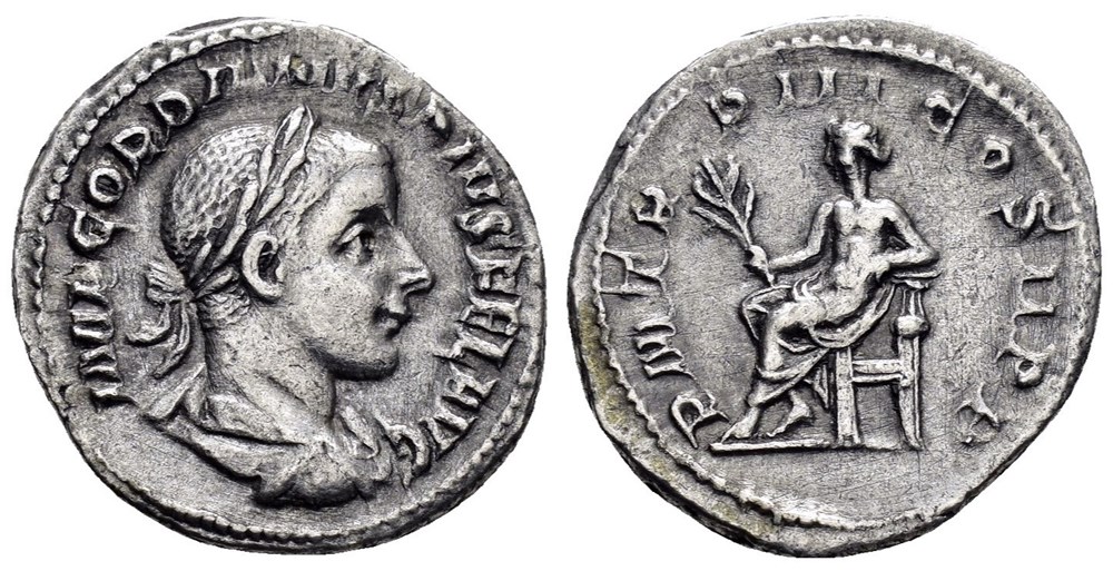 GORDIEN III - Denier Apollon à la Lyre - RIC.114 (R) monnaies antiques romaines imperiales et republicaines gordien iii denier apollon a la lyre ric 114 r