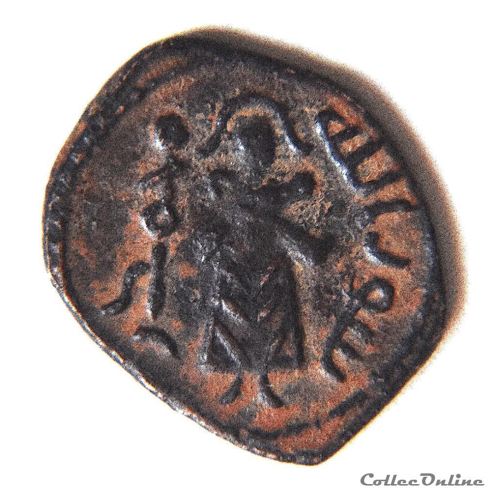 Abd al-Malik ibn Marwan. 65-86 / 685-705. Æ Fals. Ilya Filastin (Jérusalem - Palestine) 3 monnaies antiques autres abd al malik ibn marwan 65 86 685 705 fals ilya filastin jerusalem palestine