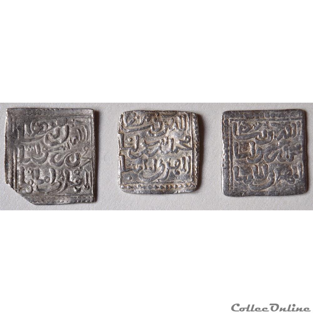 2 Millarès (imitations chrétiennes de dirham Almohade) et 1 Dirhams Almohades (Ispano-Islamique) monnaie antique autre 2 millares imitations chretiennes de dirham almohade et 1 dirhams almohades ispano islamique