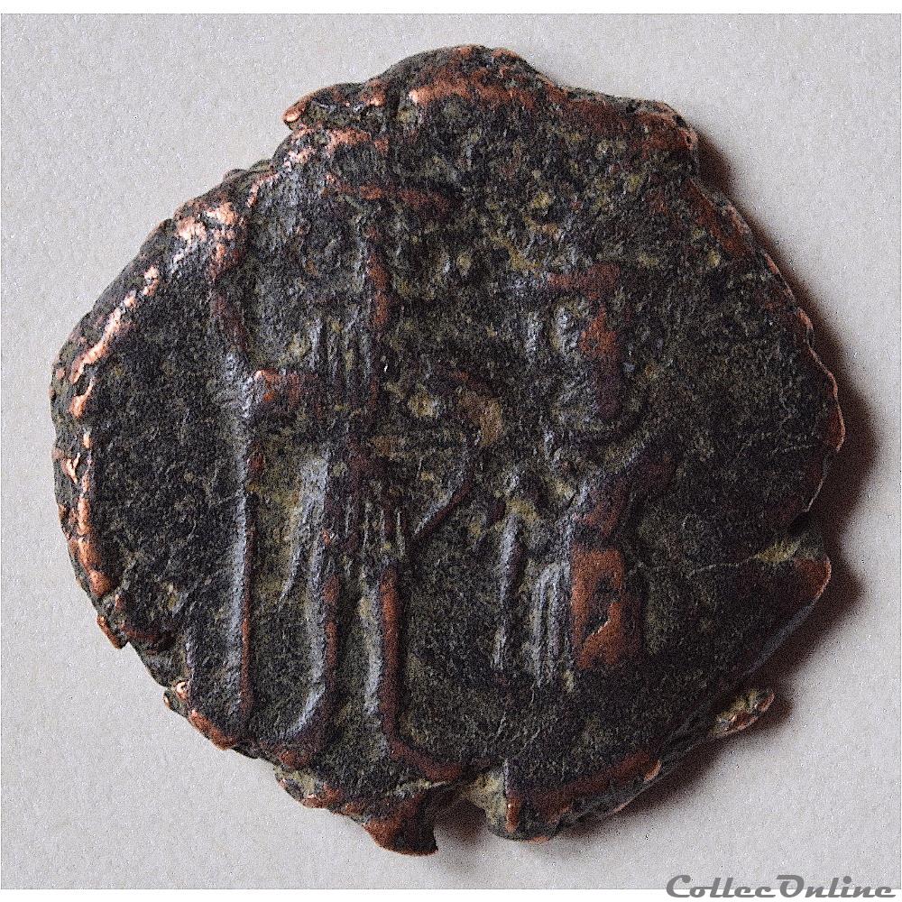 monnaie antique byzantine constans ii et constantin iv 641 668 follis syracuse sear 1109