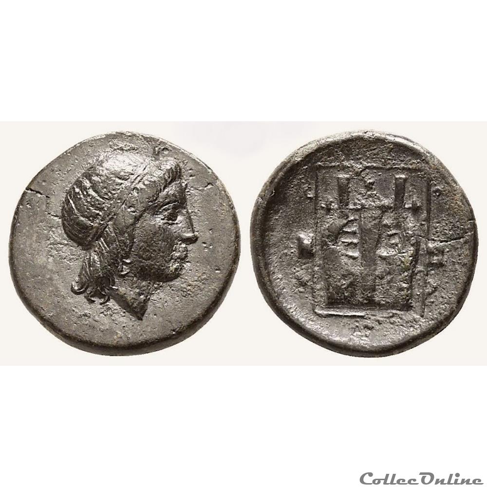 Ionie Colophon, - Apollon à la Lyre 400-350 avant JC monnaie antique grecque ionie colophon apollon a la lyre 400 350 avant jc