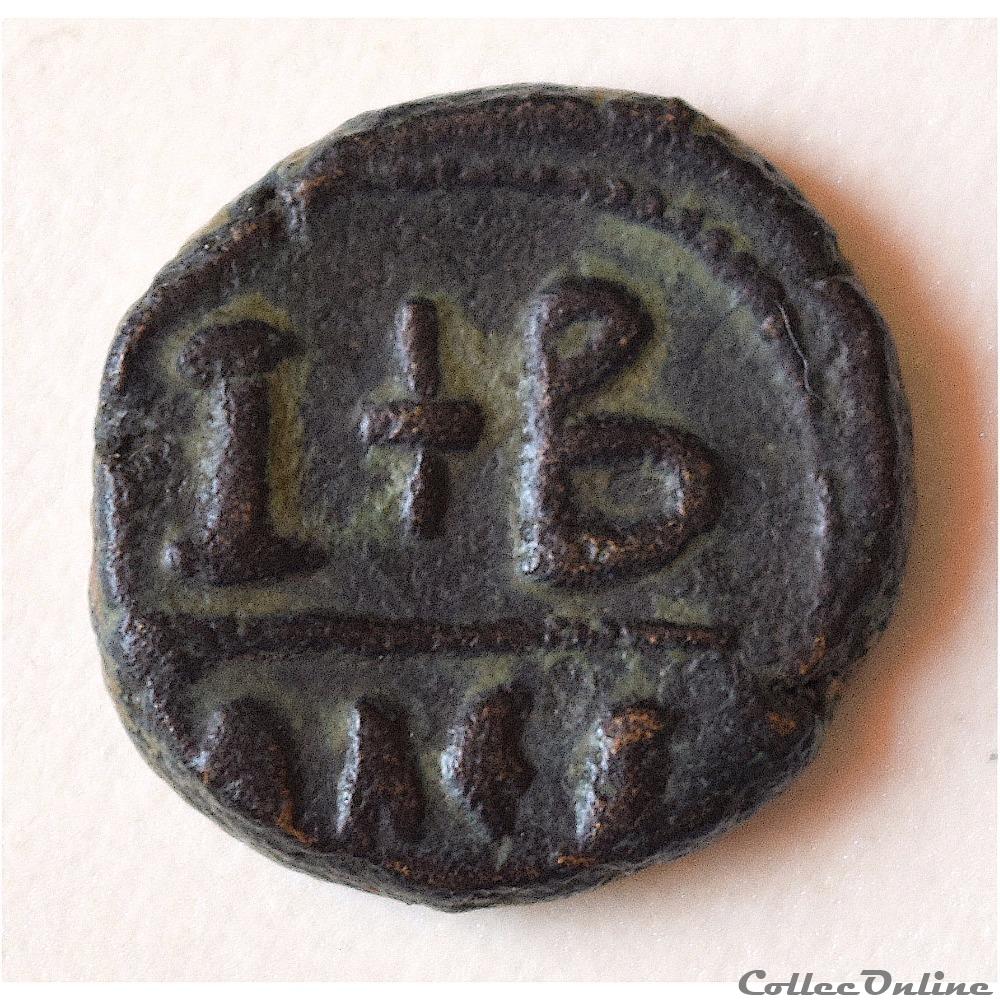 monnaie antique byzantine maurice tibere ad 582 602 12 nummis emis a alexandrie sear 545