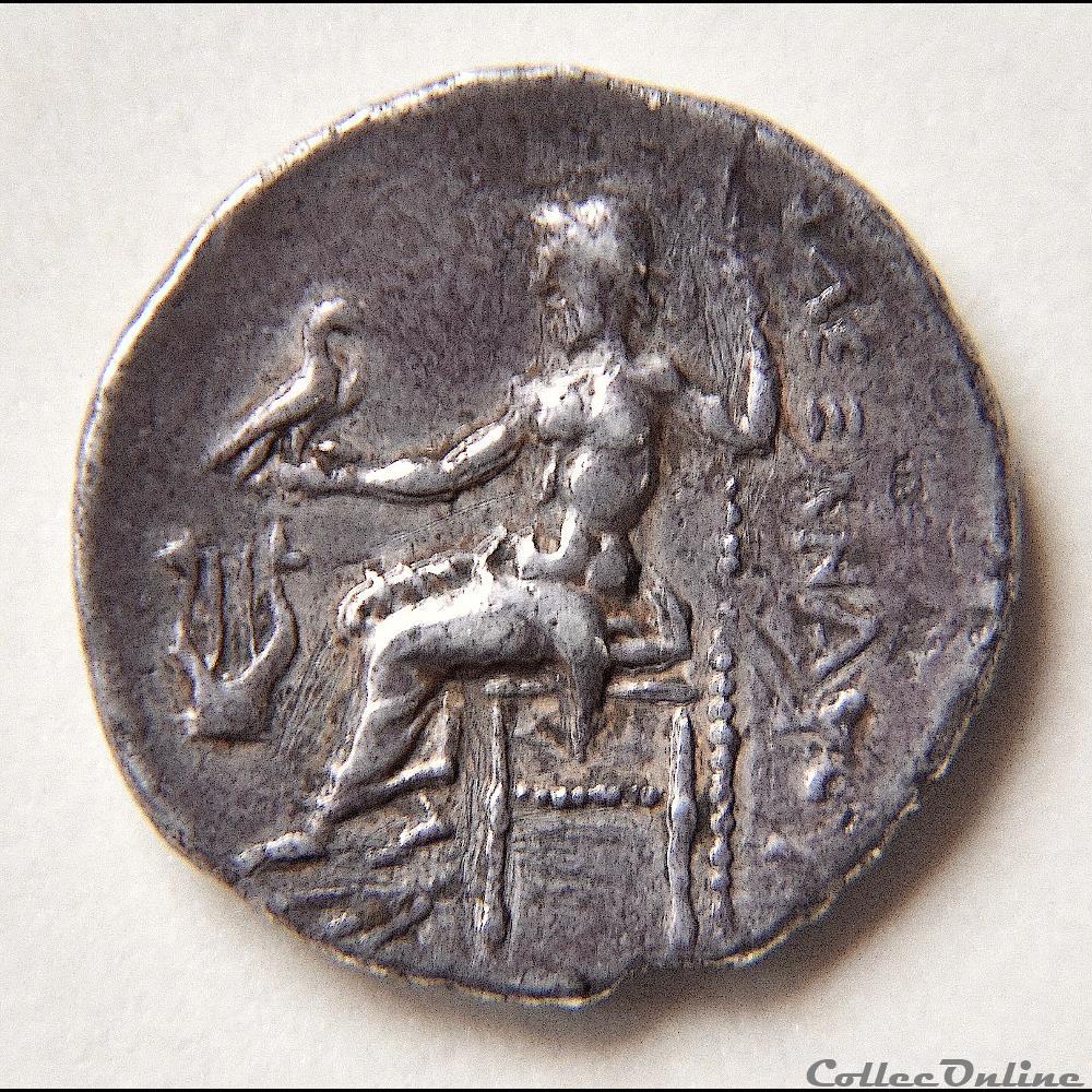 Drachme au Type d'Alexandre le Grand (Posthume) 323 -280 av.jc - à La Lyre 4 monnaie antique ap grecque drachme au type alexandre le grand posthume 323 280 av jc a la lyre