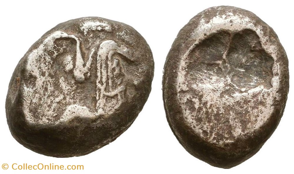 Artaxerxes II à Artaxerxes III. Vers 375-340 av. Atelier Sardes monnaies antiques moyen orient artaxerxes ii a artaxerxes iii vers 375 340 av atelier sardes