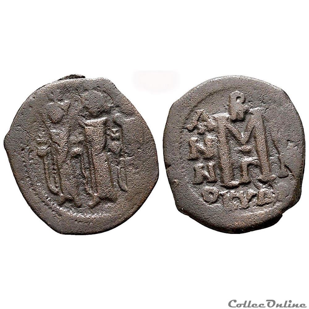 monnaie antique byzantine heraclius emis a chypre 610 641 sear 849
