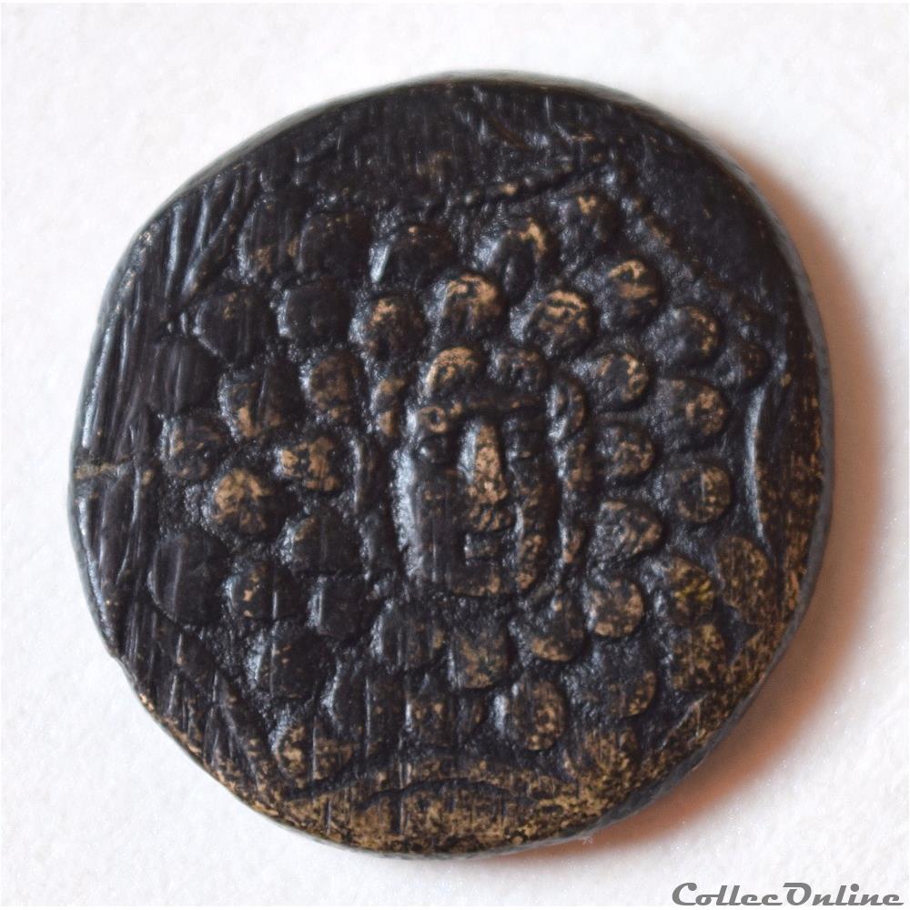 "Pontos Amisos" Royaume de Pont (120-63 av. JC) Bronze "drachme Aegis" 3 monnaie antique grecque pontos amisos royaume de pont 120 63 av jc bronze drachme aegis