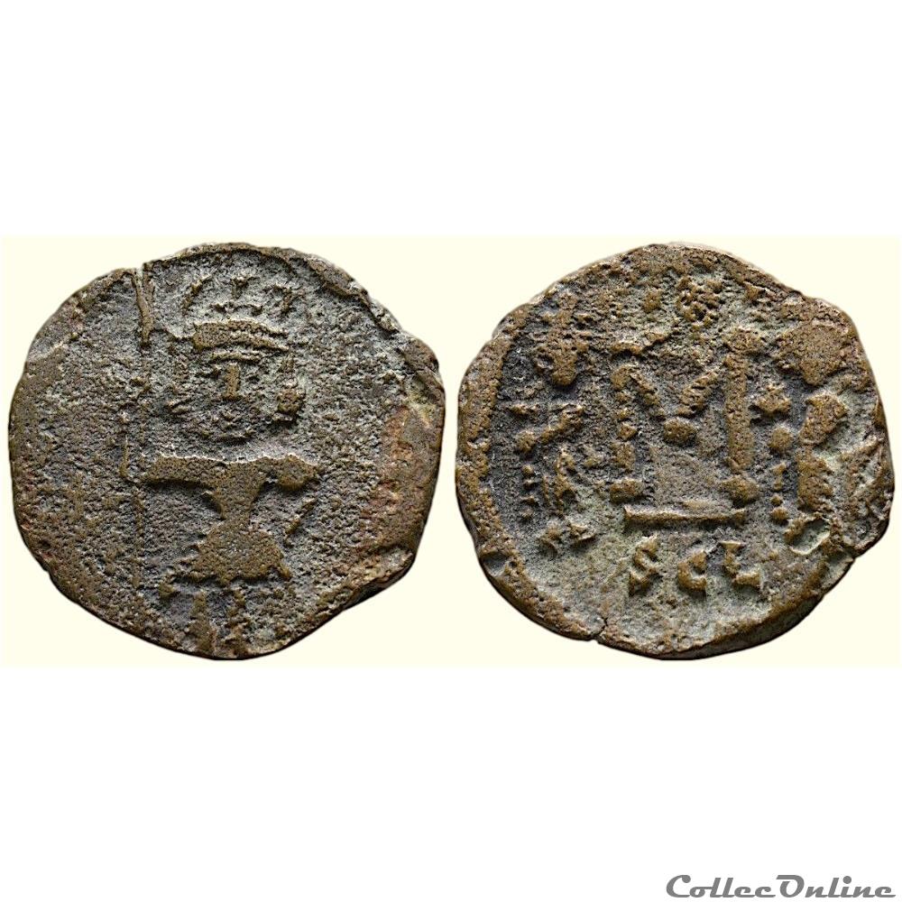 Constantin IV émis à Syracuse (668-685) Follis - Sear 1209 monnaie antique byzantine constantin iv emis a syracuse 668 685 follis sear 1209