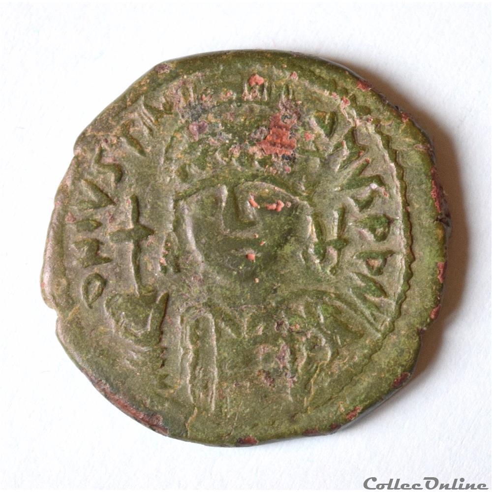Justinien Ier (527 - 565 A.D) Demi Follies Cysique - Sear 208 monnaie antique byzantine justinien ier 527 565 a d demi follies cysique sear 208