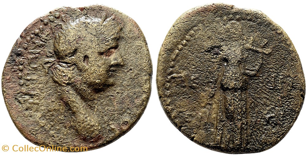 NERON - Unité - Provinciale Thrace Perinthus - Apollon à la Lyre monnaies antiques romaines provinciales neron unite provinciale thrace perinthus apollon a la lyre