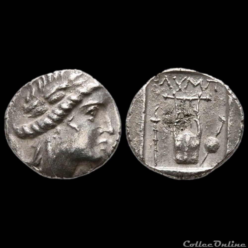 Ligue Lycienne (vers 167-100 av. jc.) Olympos. Hemidrachm à la Lyre monnaie antique ap grecque ligue lycienne vers 167 100 av jc olympos hemidrachm a la lyre