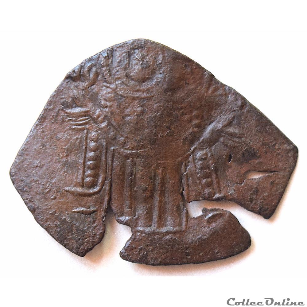 Empire Latin de Constantinople (1204-1261) Trachy - Sear 2034 - monnaie feodale etat orient empire latin de constantinople 1204 1261 trachy sear 2034