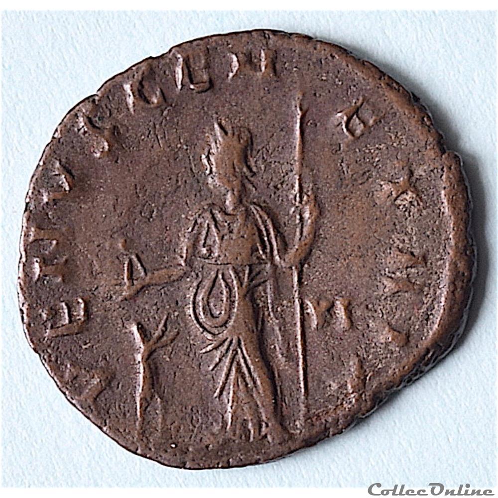 monnaie antique romaine salonine epouse de gallien antoninien milan 1ere officine 262 263 ric 66