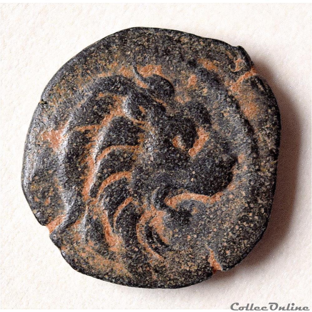 ANTIOCHOS VII SIDETES Hemichalque de Syrie (139 - 129 av.jc) 2 monnaie antique grecque antiochos vii sidetes hemichalque de syrie 139 129 av jc