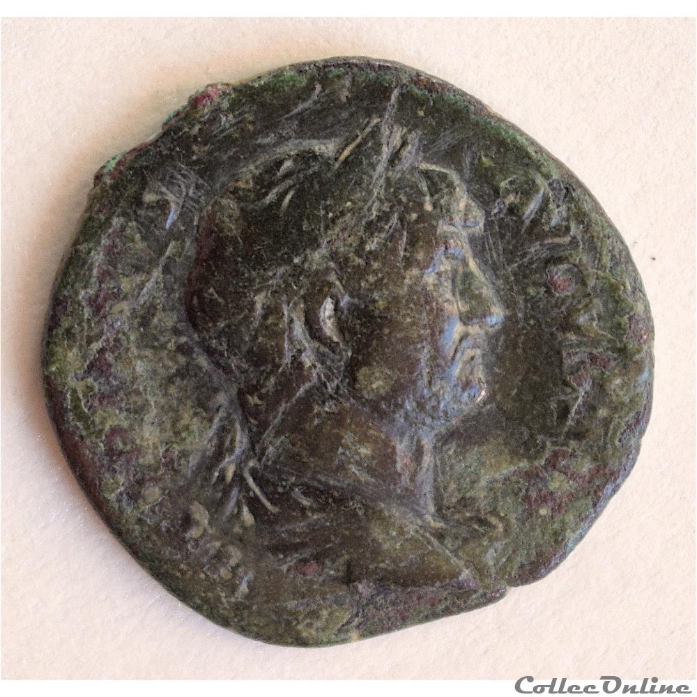 Hadrien (117-138 AD) Semis à La lyre - Rome pour la Syrie - RIC 688 3 monnaie antique av jc ap romaine hadrien 117 138 ad semis a la lyre rome pour la syrie ric 688