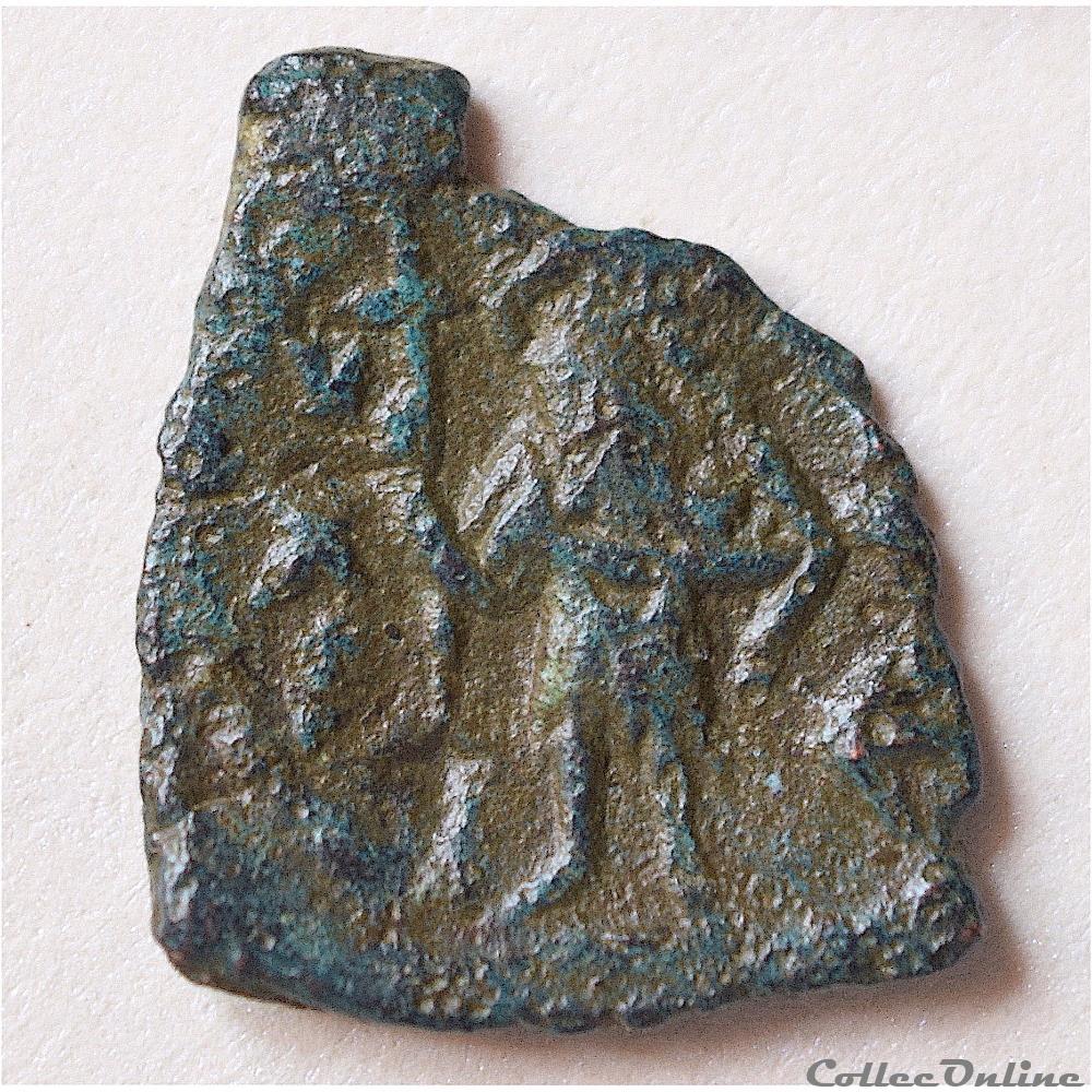 monnaie antique jc ap byzantine constans ii constantine iv avec heraclius et tibert 663 664 ad