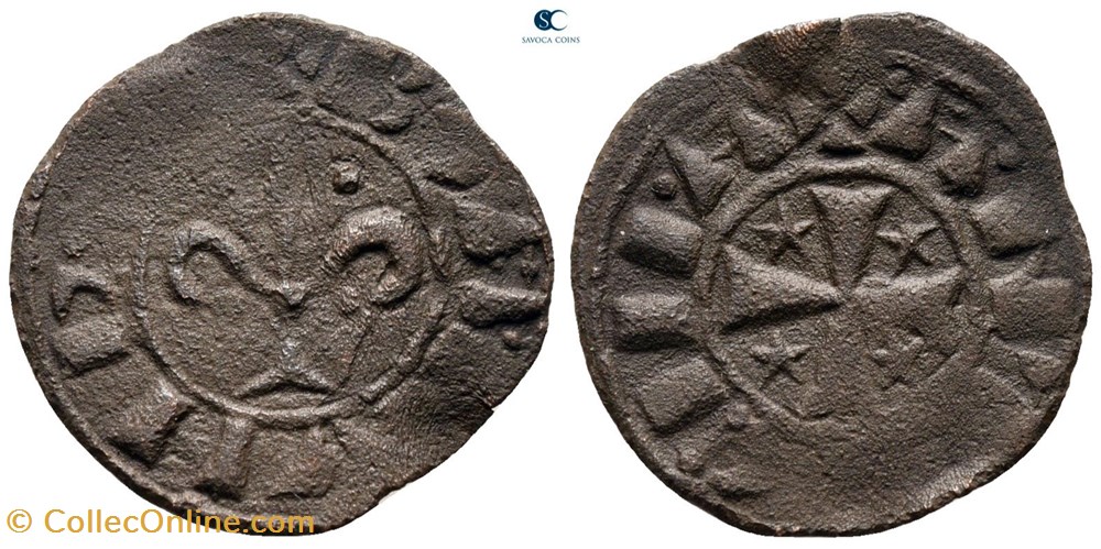 Antioche , Bohémond IV, 1201-1216 - Pougeoise, monnaies europe medievale etats latins orient antioche bohemond iv 1201 1216 pougeoise