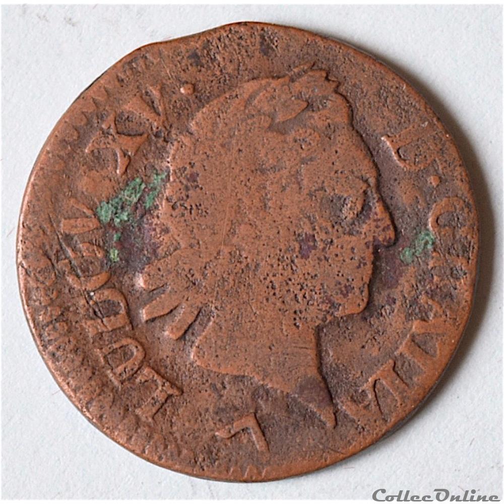 Louis XV (1710 - 1774) - Liard à la vieille tête - 1771 W (Lille) monnaie france royale louis xv 1710 1774 liard a la vieille tete 1771 w lille
