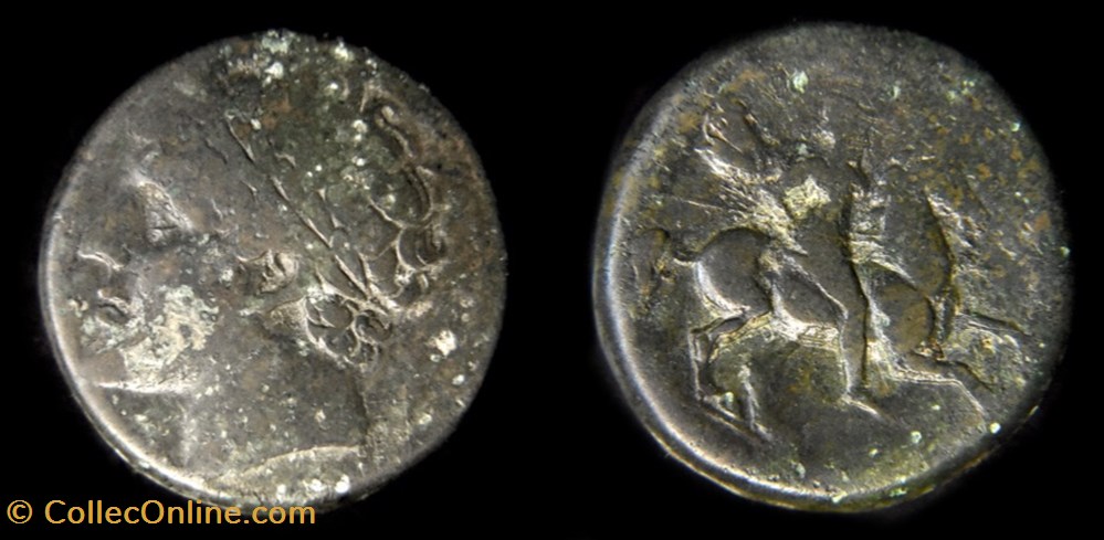 monnaies antiques grecques sicile syracuse double litrai