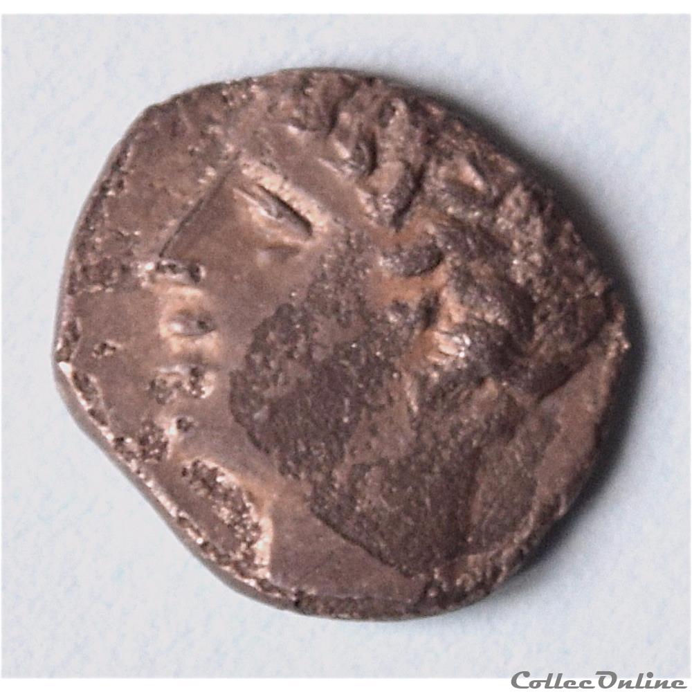 Obole à la roue et au MA monnaie antique grecque obole a la roue et au ma