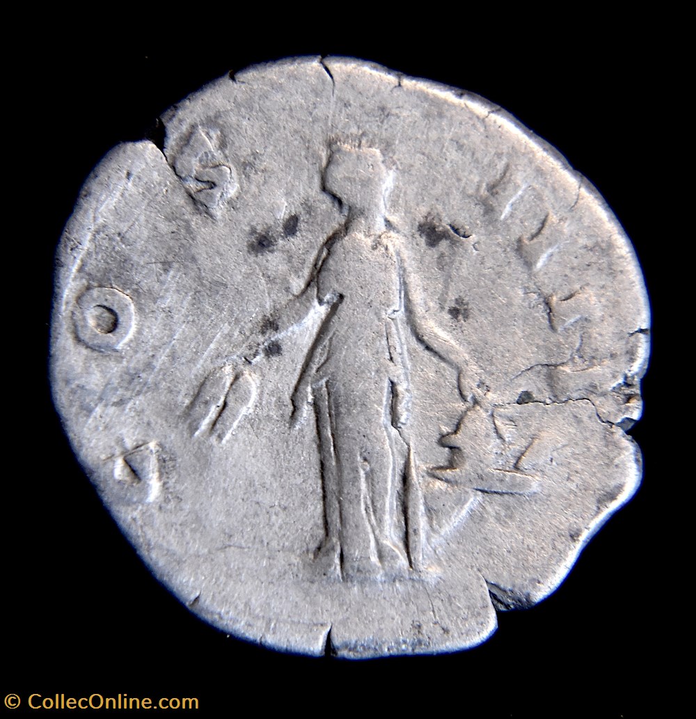 monnaies antiquite av jc ap romaines republicaines imperiales antonin le pieux 138 161 denier rome ric 221