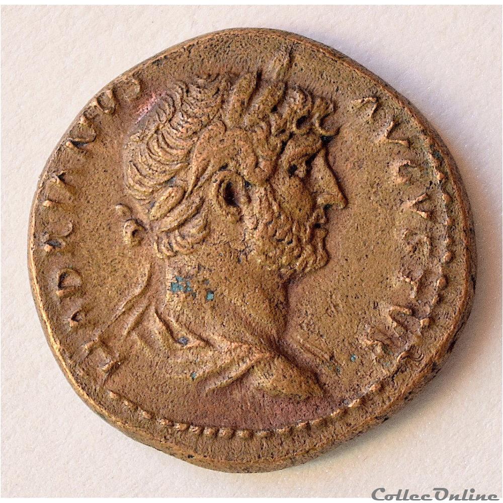 monnaies antiques romaines imperiales et republicaines hadrien 117 138 ad semis a la lyre rome pour la syrie ric 688