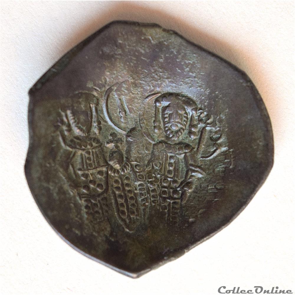 Alexis III "Ange" au Christ, (1195-1204) Trachy Constantinople Sear 2012 (Var. A) 4 monnaie antique byzantine alexis iii ange au christ 1195 1204 trachy constantinople sear 2012 var a