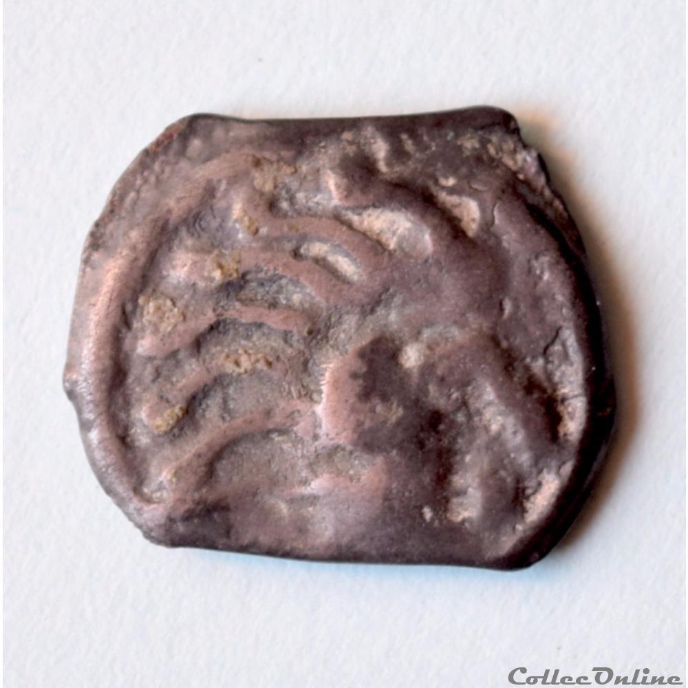 SÉNONS (région de Sens) Potin à la tête “d’indien” monnaie antique gauloise senons region de sens potin a la tete d indien