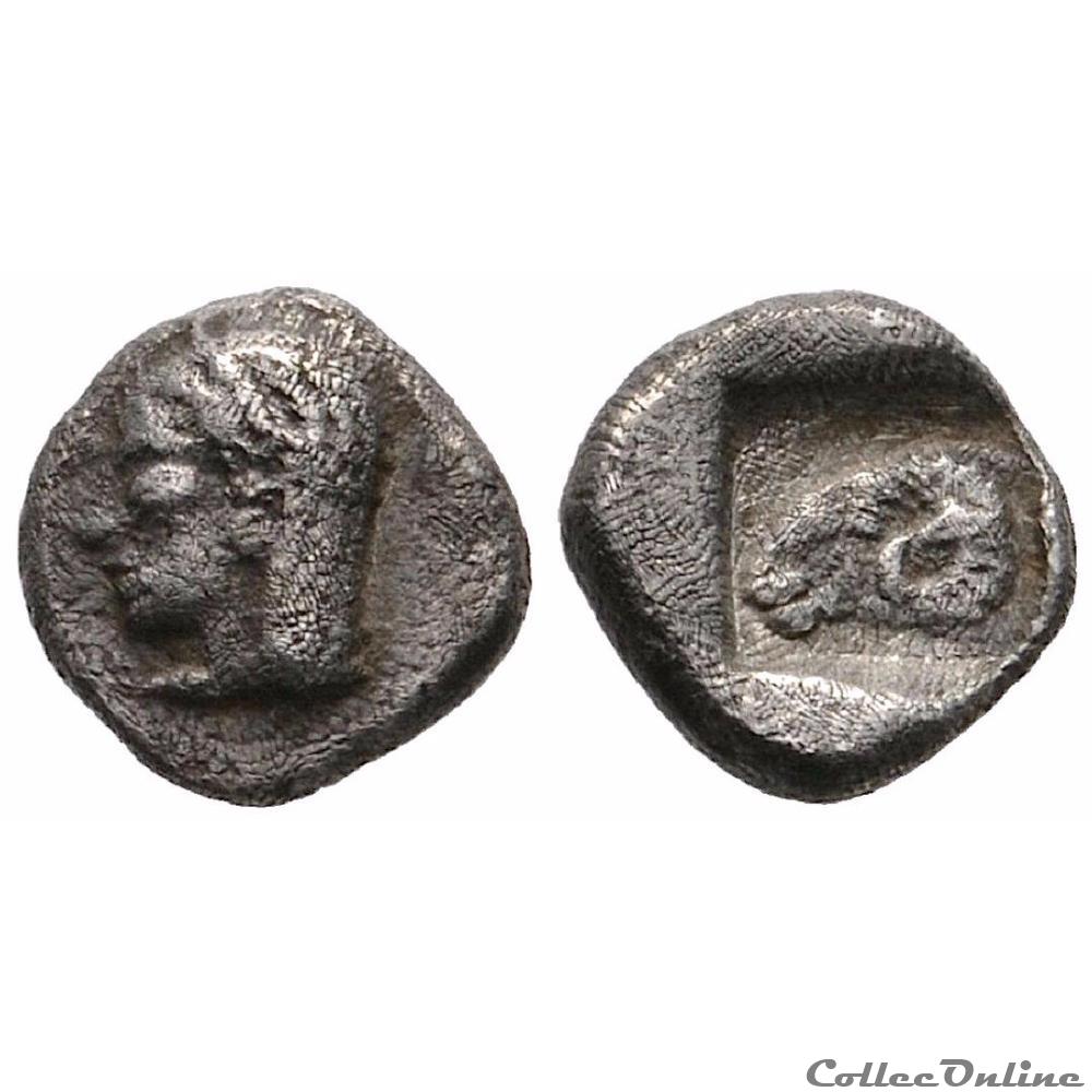 Troas, Kebren. Hemiobole du 5e siècle av.jc au Bélier monnaie antique grecque troas kebren hemiobole du 5e siecle av jc au belier