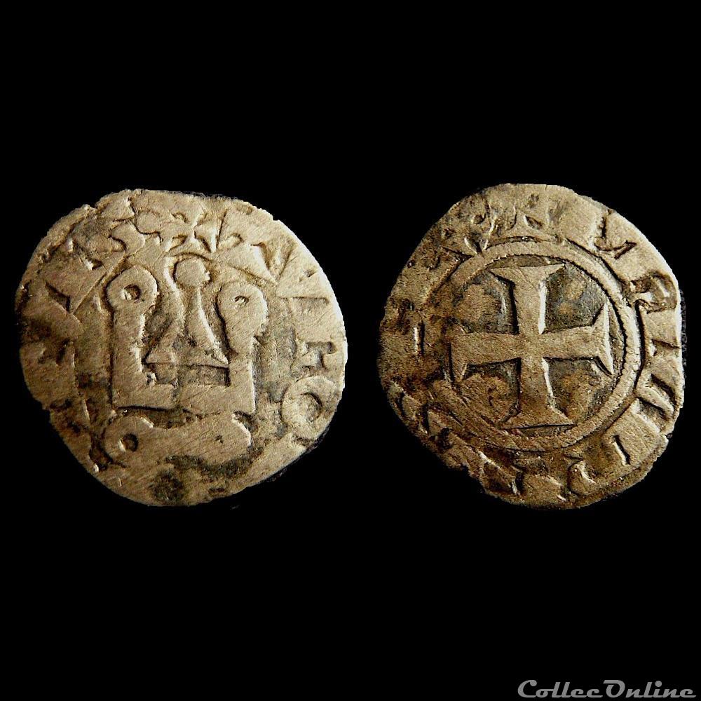 Philippe IV le bel, denier à l' "O rond" (1290 - 1295) monnaie france royale philippe iv le bel denier a o rond 1290 1295