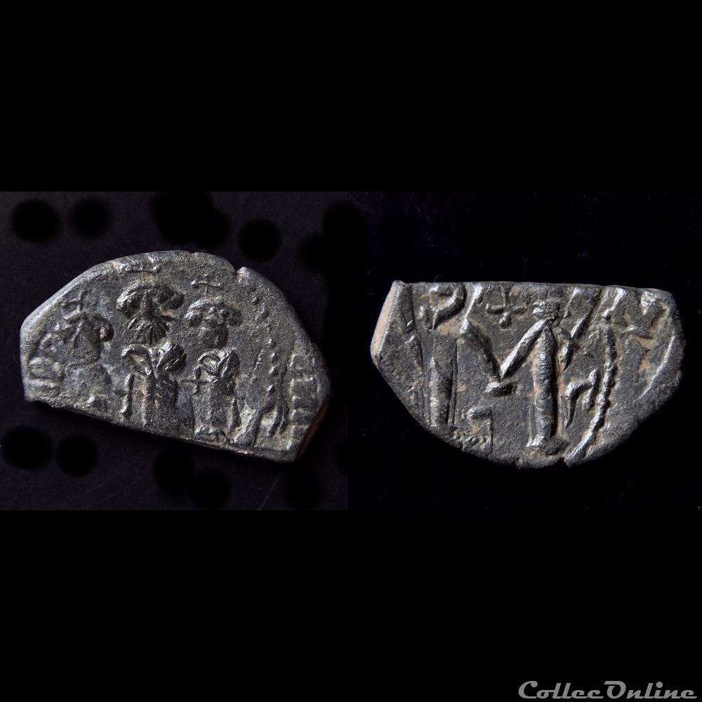 Pseudo byzantine aux 3 empereurs (638-643) Imitations Syrienne monnaie antique autre pseudo byzantine aux 3 empereurs 638 643 imitations syrienne