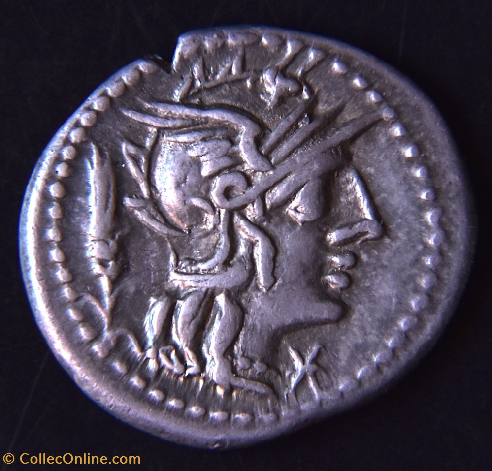 Domitia – Cnæus Domitius Ahenobarbus - Denier - Rome 4 monnaie antique av jc ap romaine republicaine imperiale domitia cn us domitius ahenobarbus denier rome