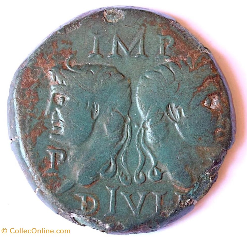 As ou Dupondius de Nîmes type 4 monnaies antiques romaines imperiales et republicaines as ou dupondius de nimes type 4