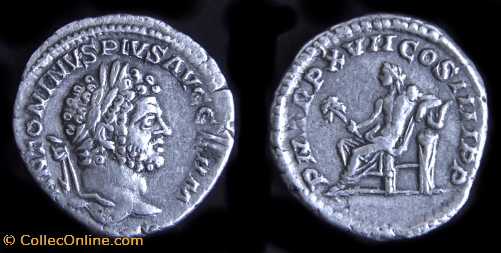 Caracalla - Denier Apollon à la Lyre - RIC.238 A monnaies antiques romaines imperiales et republicaines caracalla denier apollon a la lyre ric 238 a