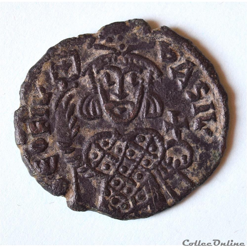 Théophile (829-842), Follis, Atelier Provincial - Sear 1685 RARE ! monnaies byzantines la dynastie amoriens theophile 829 842 follis atelier provincial sear 1685 rare
